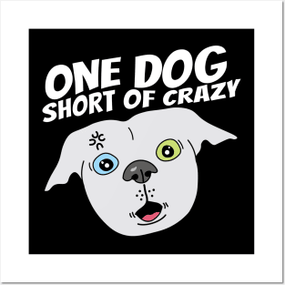 One dog short of crazy Posters and Art